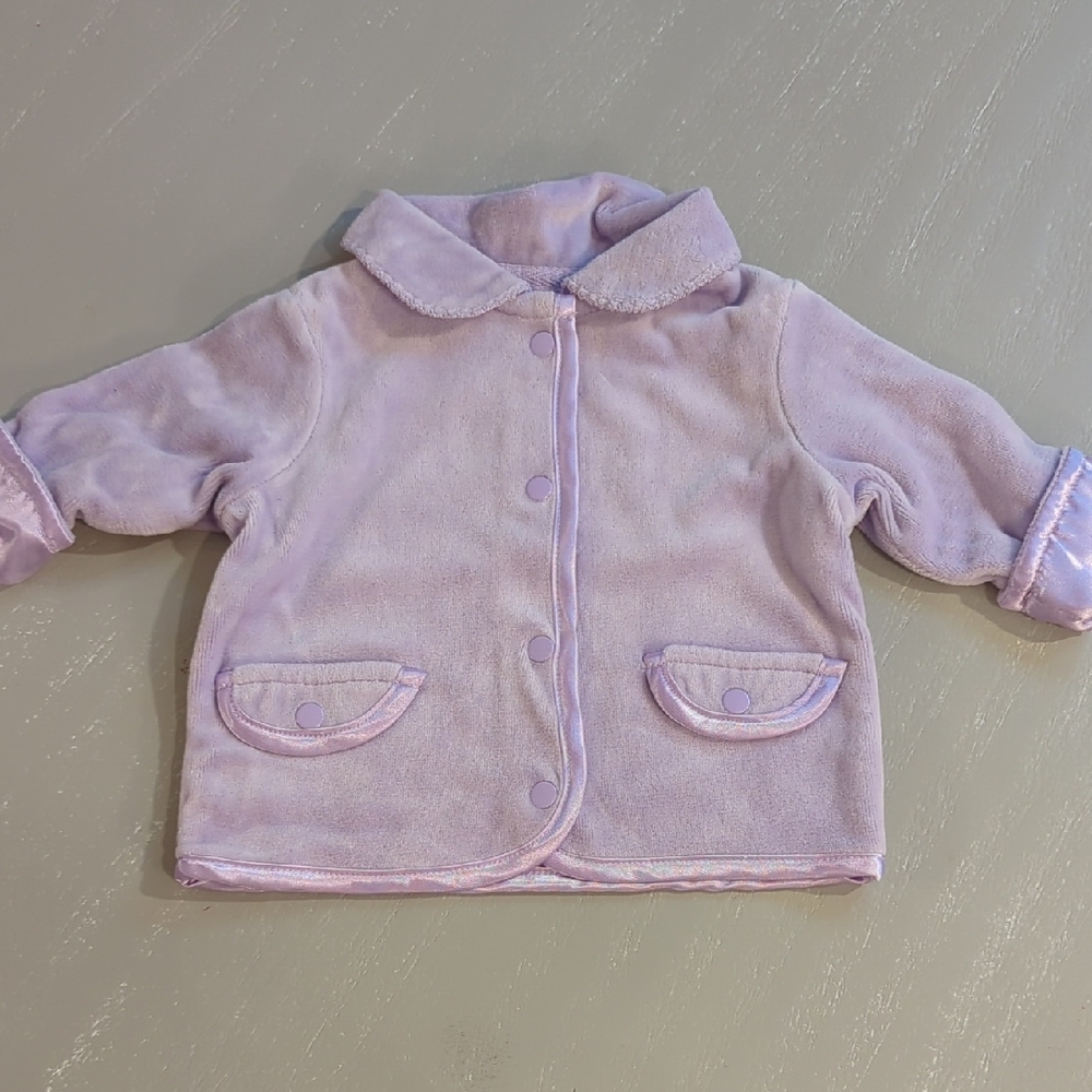 Vintage Lavender Baby Jacket with‎ Pockets 0-3M